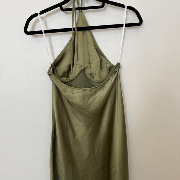 White Fox Satin mini dress women's small - Picture 2 of 5